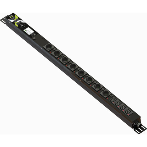 Excel električni razdelilnik, VT 1P PDU 8xSCH 4xC19 INT3 32A Comm, 3m, BF