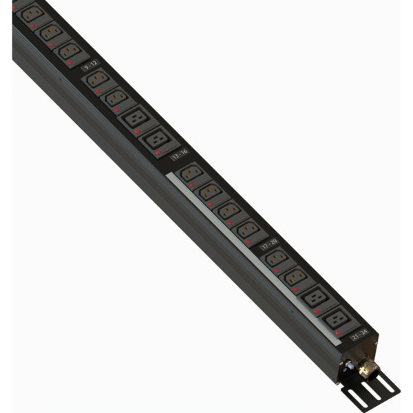 Excel električni razdelilnik, VT 3P PDU 18xC13 6xC19 INT3 32A Comm, 3m, TF - Image 3