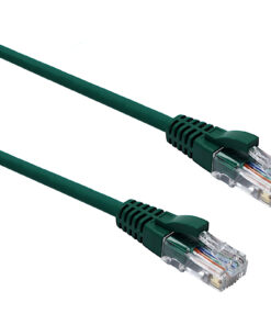 Excel U/UTP kabel cat.5E, P/Lead, LSOH, z rezilom, 0,3m, zelen, PK10