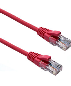 Excel U/UTP kabel cat.5E, P/Lead, LSOH, z rezilom, 0,75m, roza