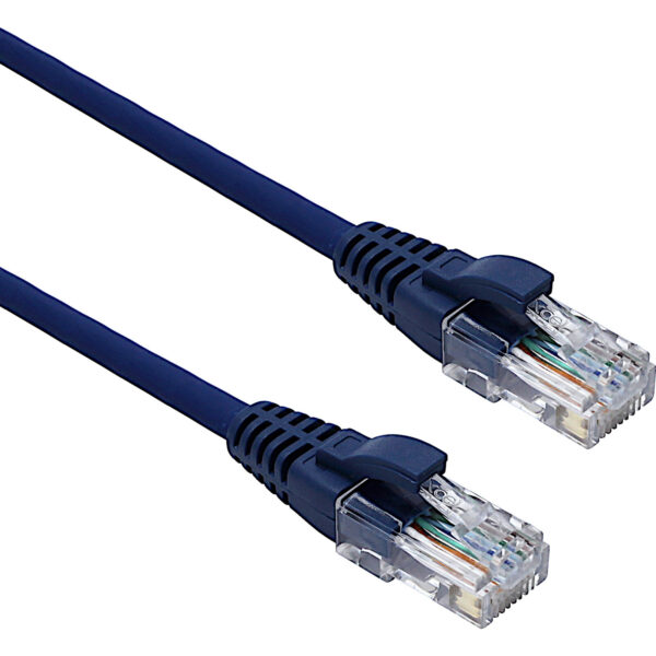 Excel U/UTP kabel cat.5E, P/Lead, LSOH, z rezilom, 1m, moder