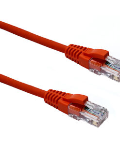 Excel U/UTP kabel cat.5E, P/Lead, LSOH, z rezilom, 1m, oranžen