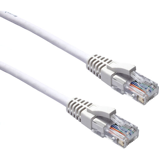 Excel U/UTP kabel cat.5E, P/Lead, LSOH, z rezilom, 1m, bel