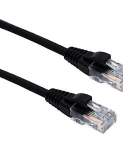 Excel U/UTP kabel cat.5E, P/Lead, LSOH, z rezilom, 4m, črn
