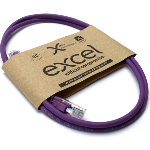 Excel U/UTP kabel cat.5E, P/Lead, LSOH, z rezilom, 7m, vijoličen - Image 2