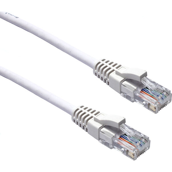 Excel U/UTP kabel cat.5E, P/Lead, LSOH, z rezilom, 1,5m, bel