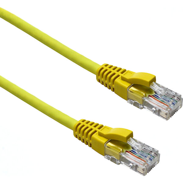 Excel U/UTP kabel cat.5E, P/Lead, LSOH, z rezilom, 15m, rumen