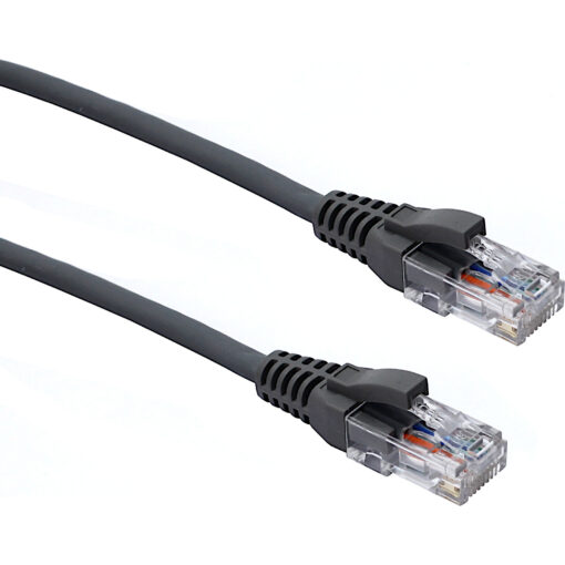 Excel U/UTP kabel cat.5E, P/Lead, LSOH, z rezilom, 20m, siv