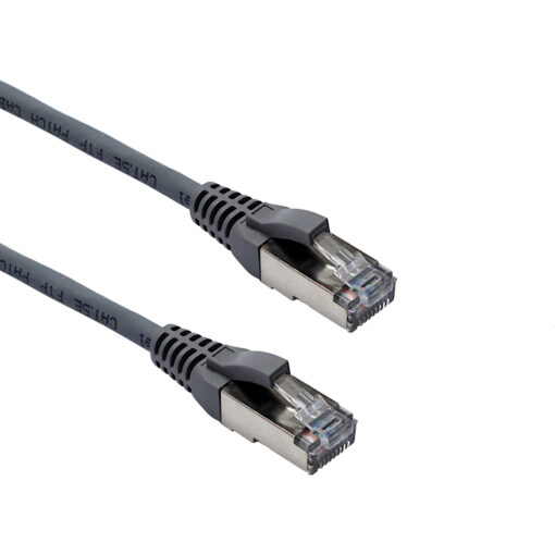 Excel U/UTP kabel cat.5E, P/Lead, LSOH, z rezilom, 25m, siv