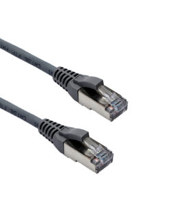 Excel U/UTP kabel cat.5E, P/Lead, LSOH, z rezilom, 30m, siv