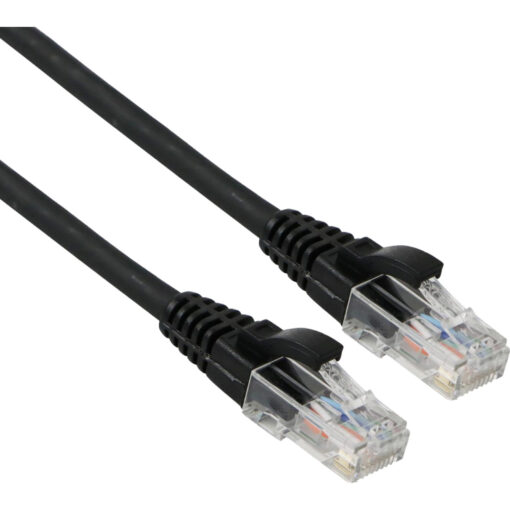 Excel U/UTP patch/lead kabel cat.6, LSOH, z rezilom, 20m, črn