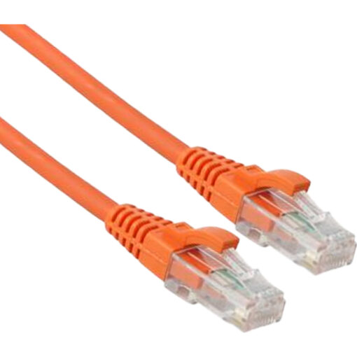 Excel U/UTP patch/lead kabel cat.6, LSOH, z rezilom, 8m, oranžen