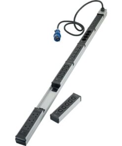 EXCEL MODULARNO OHIŠJE ZA ELEKTRIČNE RAZDELILNIKE, 32A + AMPER METER MODULE z 2x C13